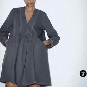 Elegant Gray Women's Dress